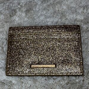 ✨NWOT Rebecca Minkoff Sparkling Gold Card Holder